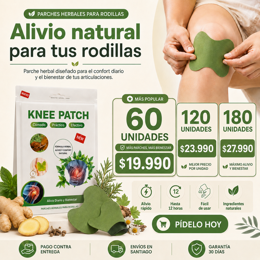 AlivioNatural™ – Parches Naturales para el Dolor (60/120/180 UNIDADES / MEGAOFERTA)